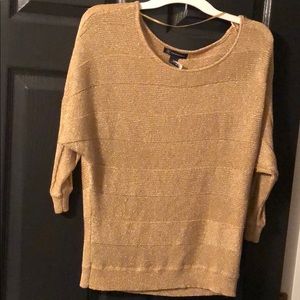 Gold blouse shimmer size M